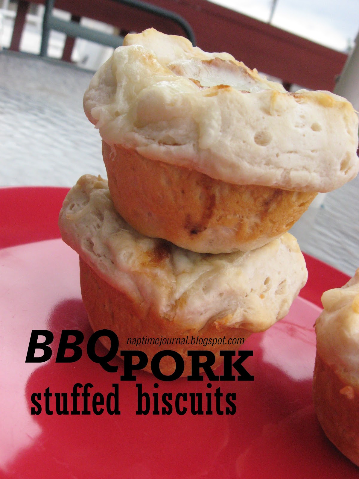 Nap Time Journal BBQ Pork Stuffed Biscuits