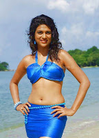 Shraddha, Das, Hot, Navel, show, in, blue, dress, on, Beach, Hot, Pics