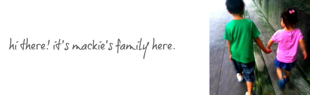 mackie's family = rafael + heather + mac + amy