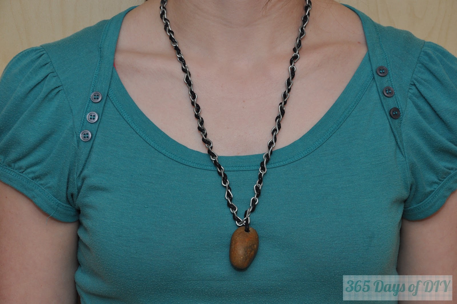 365 Days of DIY Rock Necklace