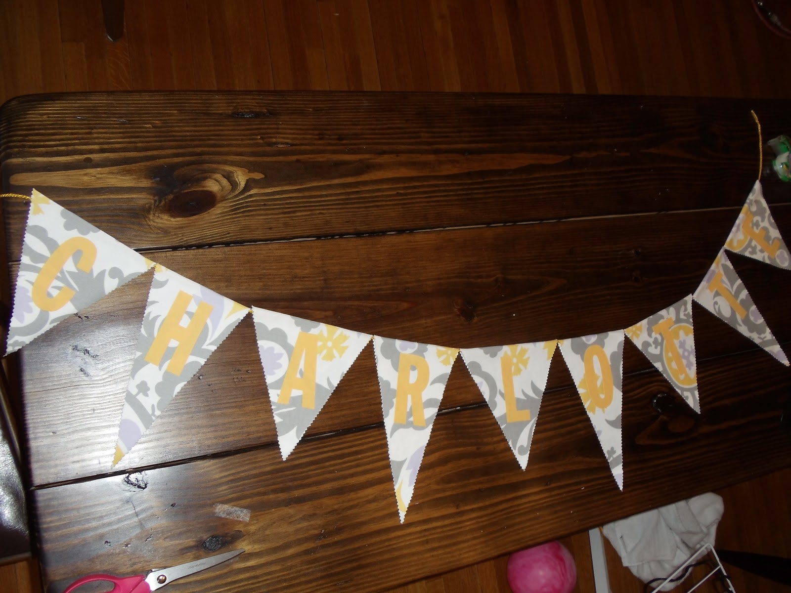 Worthwhile Domicile Making A No Sew Personalized Pennant Banner