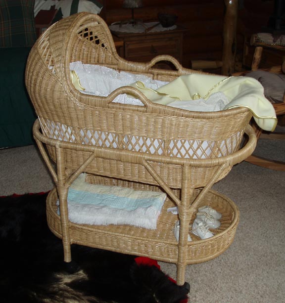 antique bassinet