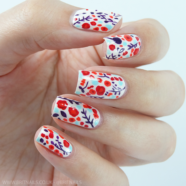 Inspired By Kipling Pop Floral Purse Brit Nails