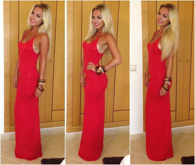 Outfit, OOTD, OOTN, Boohoo Maxi Dress, Kayleigh Louise Johnson, Couture Girl Blogspot, UK Beauty Blog, UK Fashion Blog, Fashion,Boohoo Estelle Maxi Dress, Red Maxi Dress, Holiday Outfit, Maxi Dress, How to Style a Maxi Dress