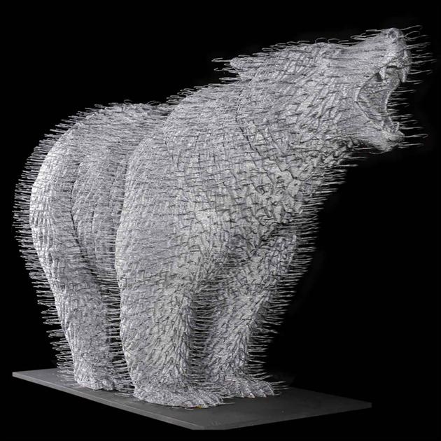 Closing Time Wire Coat Hanger Sculptures By David Mach