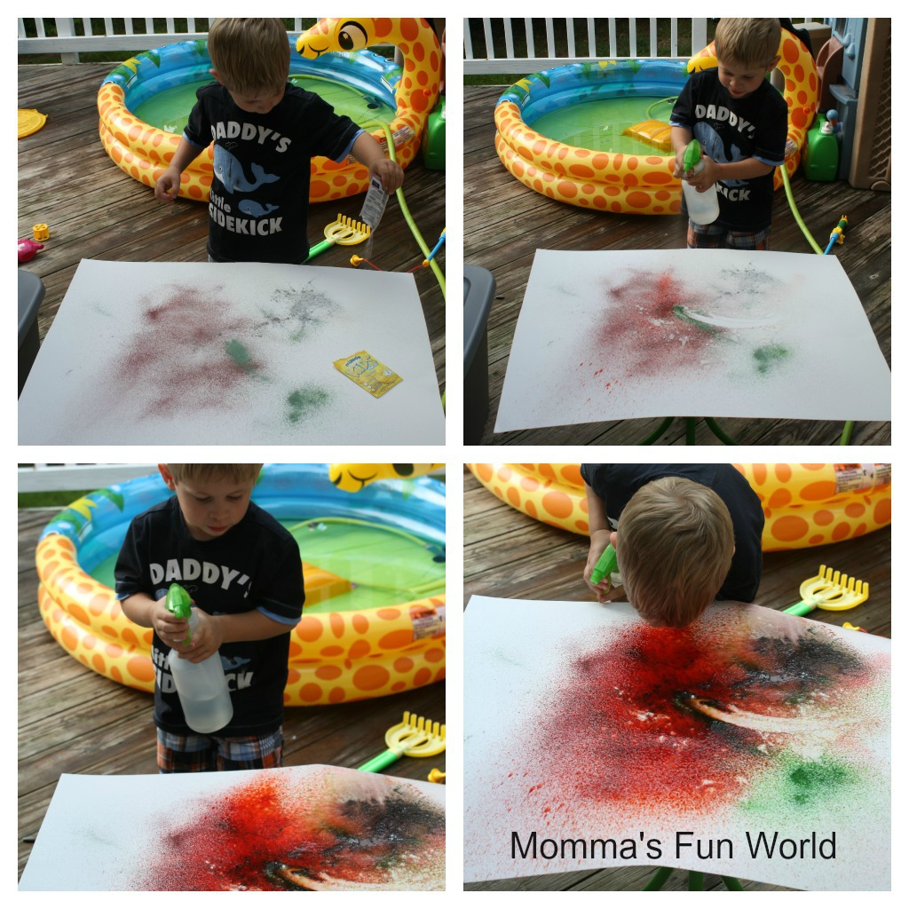 Momma's Fun World Fun painting with KoolAid