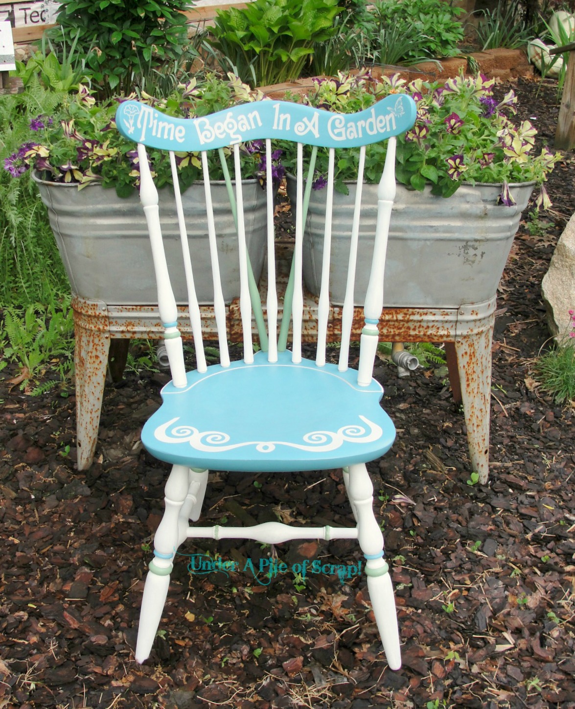 Under A Pile of Scrap!: A Pretty Garden Chair