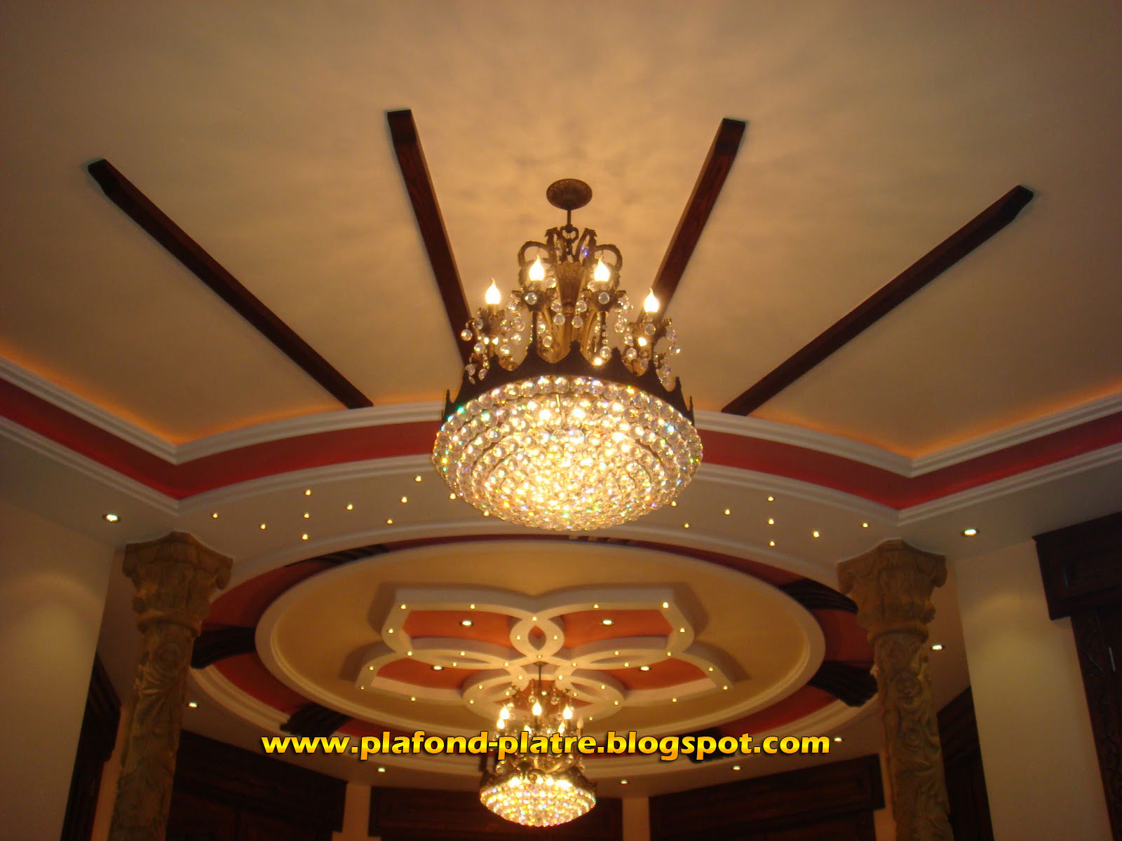 Faux plafond plâtre décoration marocaine 2013 boutique salon ...