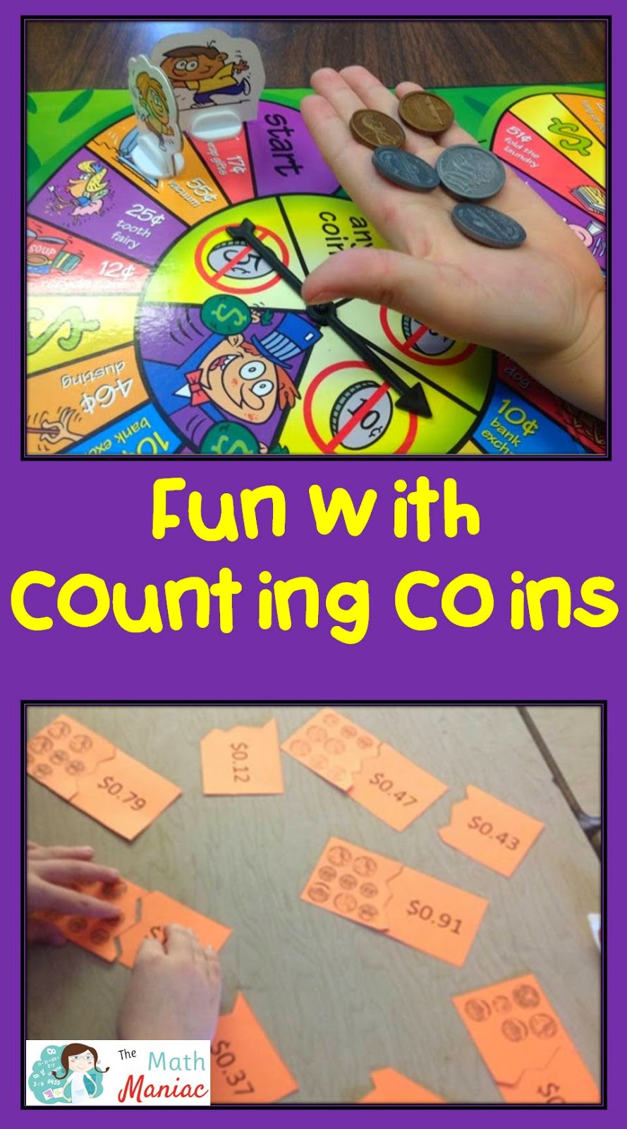 The Elementary Math Maniac: Counting Coins with Second Graders