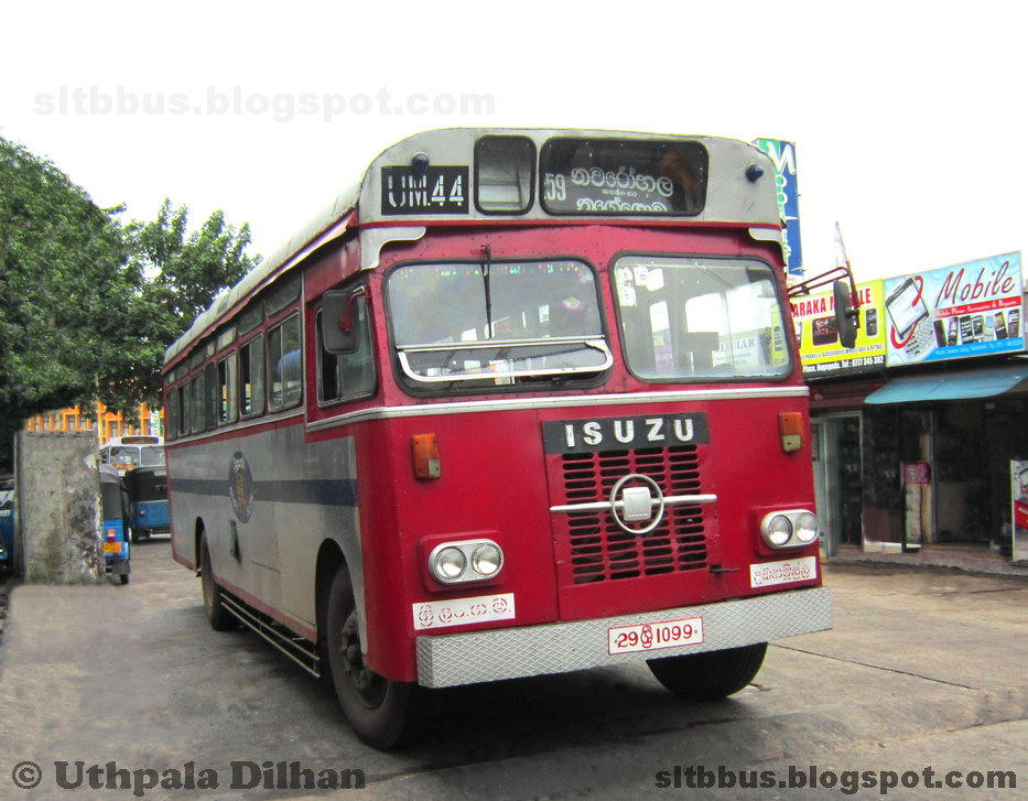 SLTB buses ශ්‍රී ලංගම බස් SLCTB bodied ISUZU BF 50 bus from SLTB