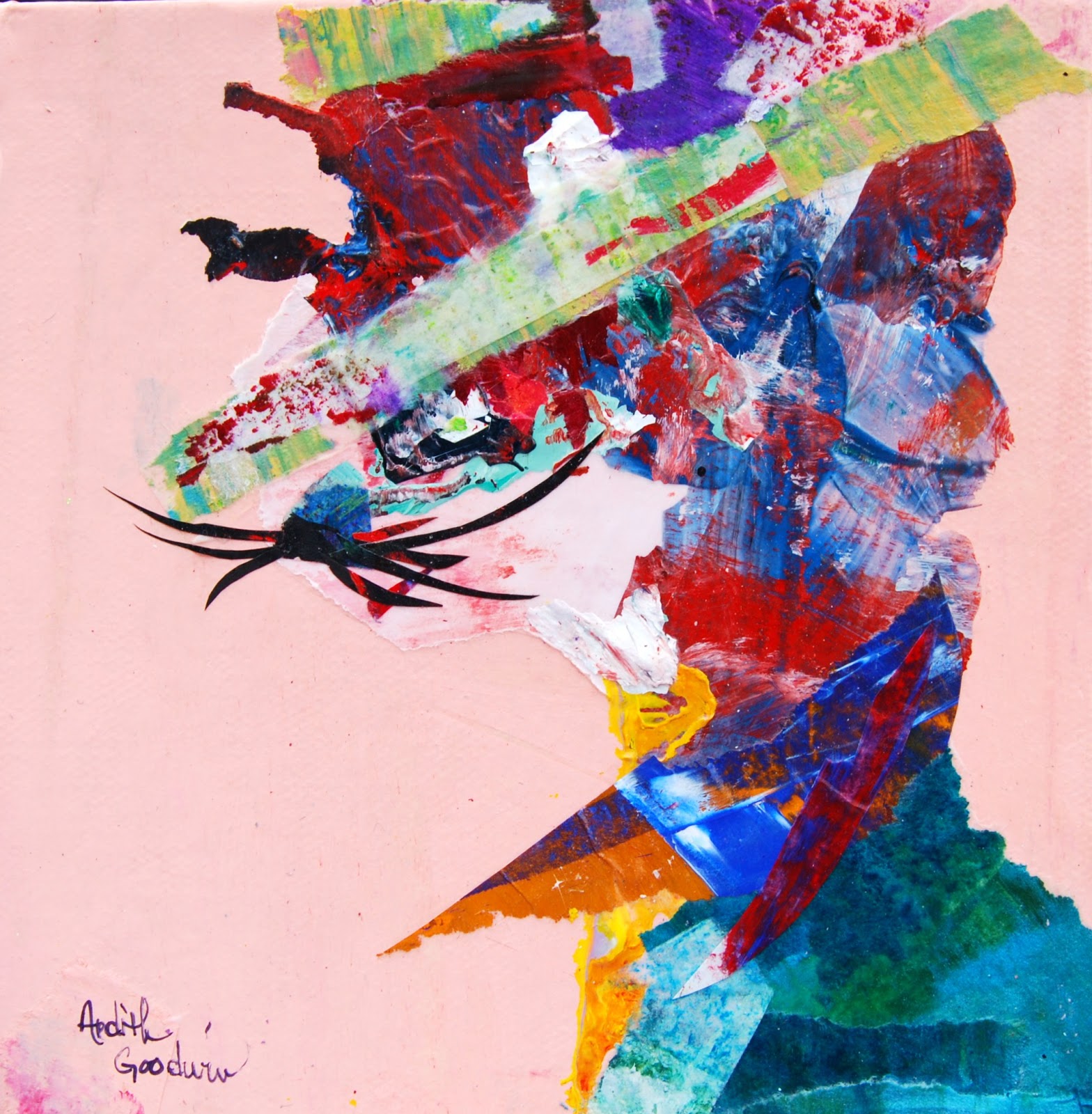 Push Past Ordinary Acrylic Skins and Paper Collage