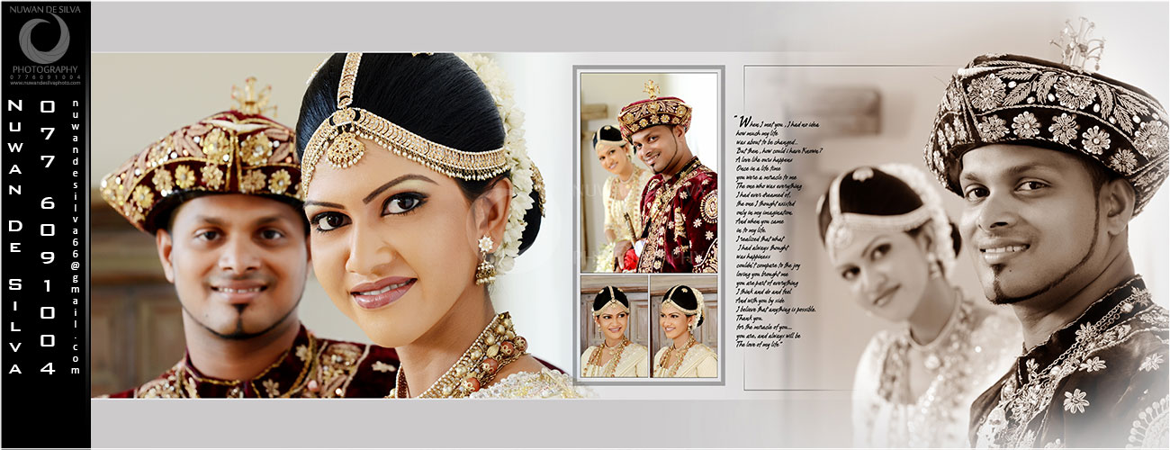 story book wedding album in sri lanka