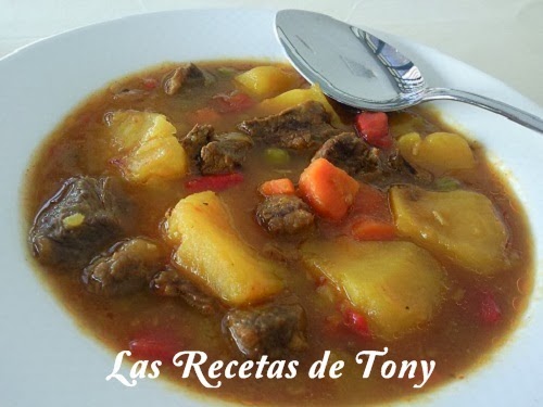 Estofado De Patatas Con Carne De Ternera (en Olla Expres)
