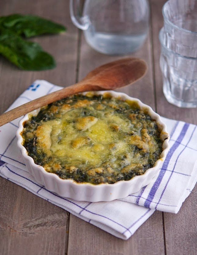 The Iron You: Cheesy Baked Spinach