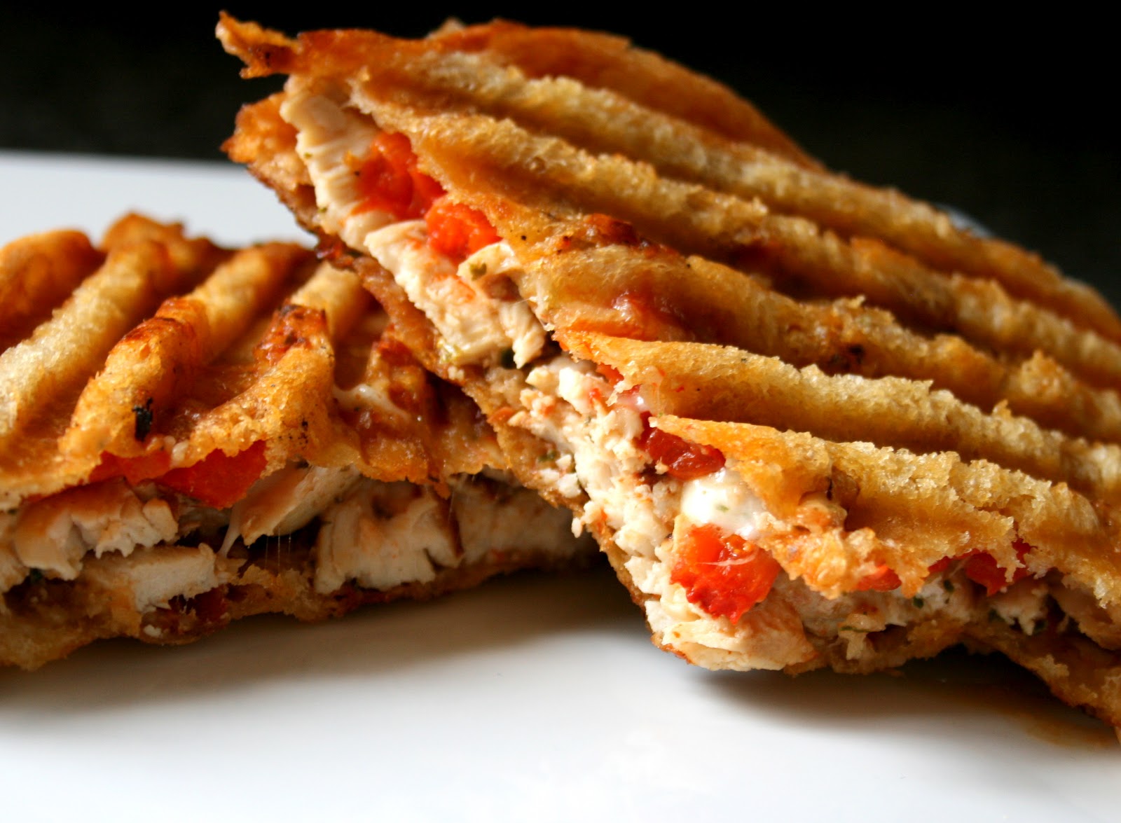 BREANNA'S RECIPE BOX Grilled Chicken and Roasted Red Pepper Panini