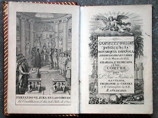 imagen de la constitucion española de 1812