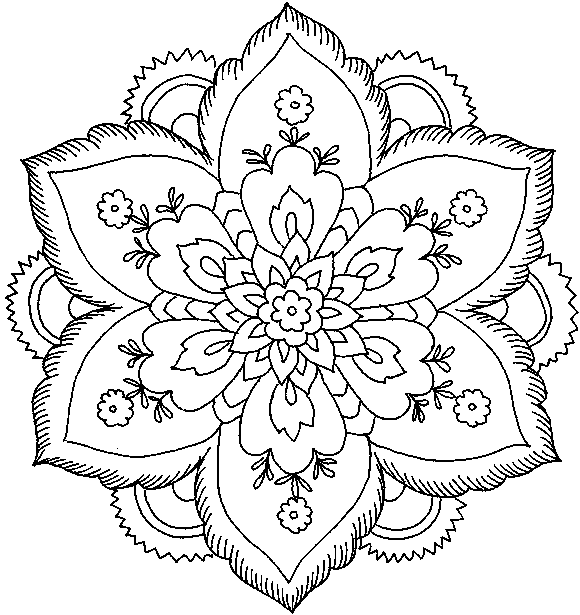 flower coloring pages print