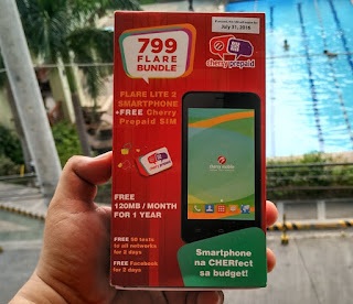 Cherry Prepaid Outs Flare Lite 2 Bundle, Quad Core Android Phone Plus SIM Plus Freebies for Only Php799