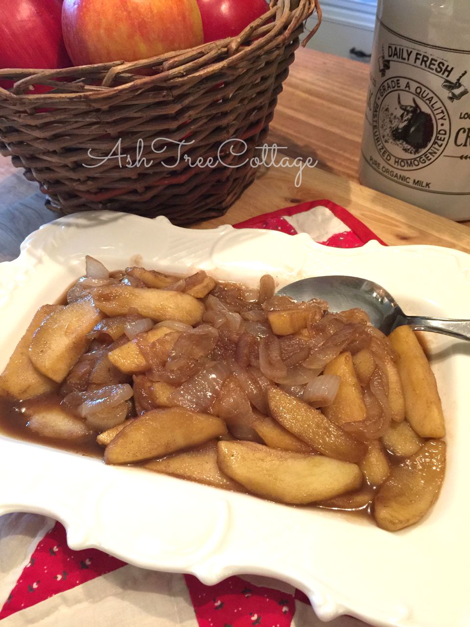 Ash Tree Cottage Fried Balsamic Apples and Onions