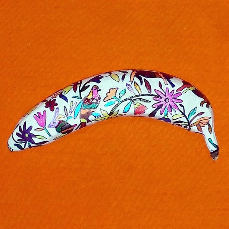 ნახატები ბანანებზე - სიმსივნესთან მებრძოლი არტისტის ნამუშევრები GEMRIELIA