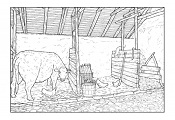 Barn Coloring Pages
