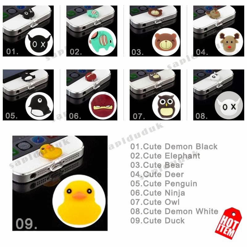 Anti-Dust Dock Plug Stopper Lightning Cap With Home Button