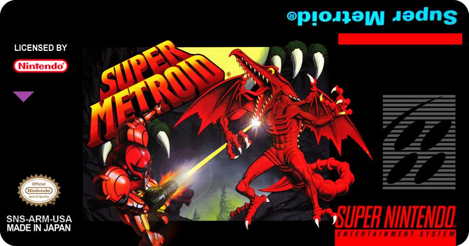 Super Metroid Snes Cartridge Replacement Game Label Sticker Precut eBay