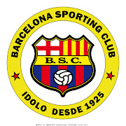 Logo circular del escudo de Barcelona Sporting Club con leyenda IDOLO DESDE . (barcelona sporting club idolo desde logo circular guayaquil ecuador)
