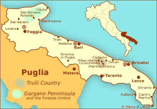 PUGLIA (May 12-28) (clickable map):