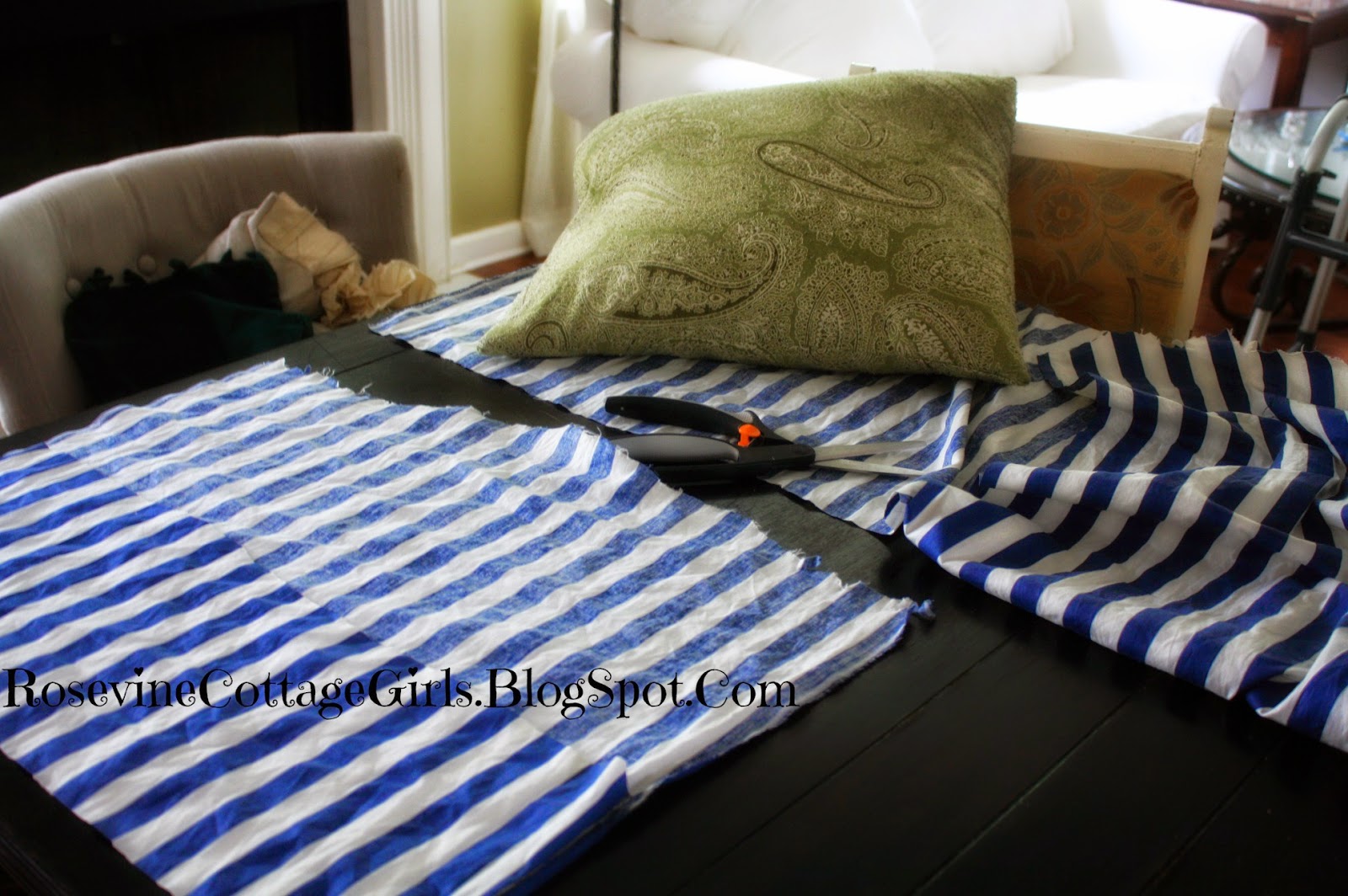 Rosevine Cottage Girls DIY Throw Pillow Slipcovers