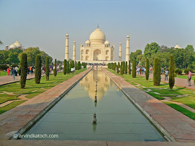 Agra, picture, Taj Mahal, Taj Picture, Reflection View