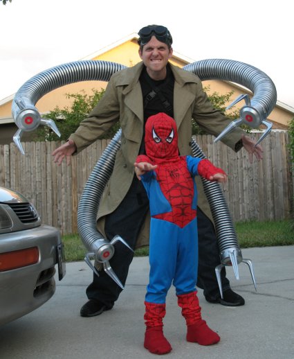 Spiderman and Doc Ock Halloween Costumes