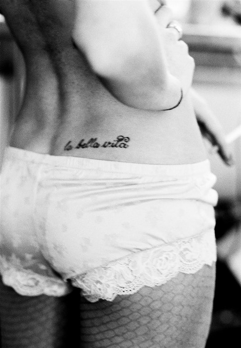 La Bella vita, life is beautiful tattoo