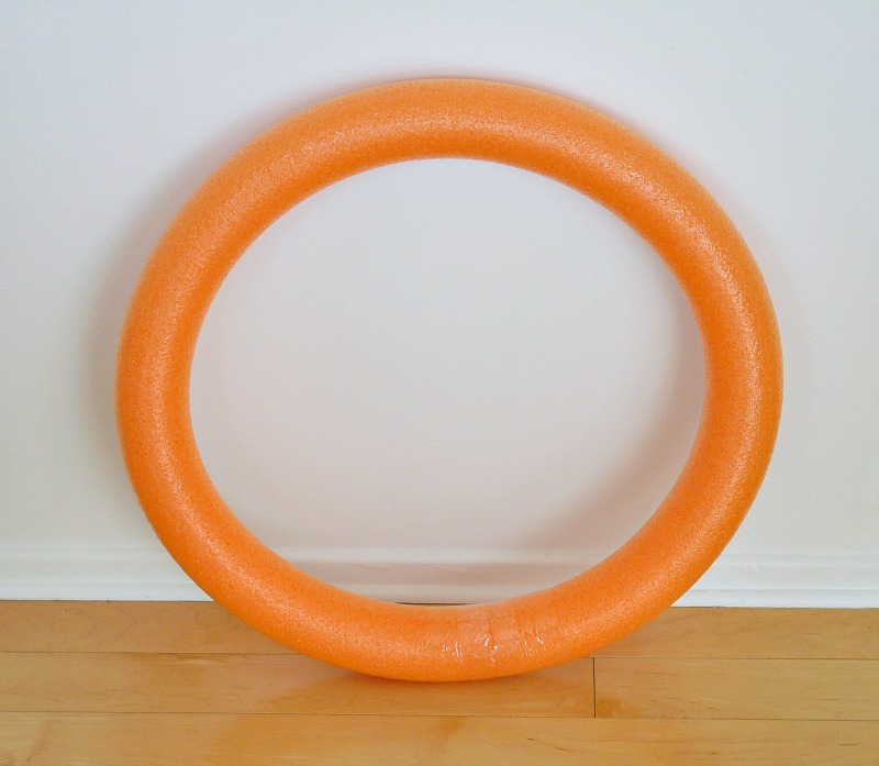 How to make a wreath form out of a pool noodle How to make a wreath form out of a pool noodle