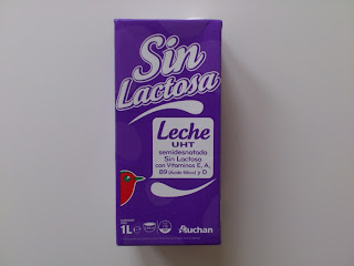 Leche semidesnatada sin lactosa Auchan (BlogMarcasBlancas.com)
