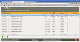 NC State Archives MARS Online Catalog Nathan Godwin