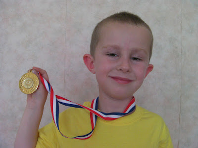 gymnastics medal for floor routine in school competition