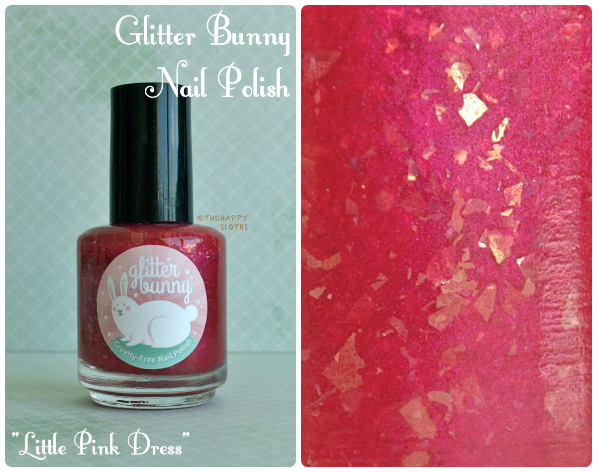 GlitterBunny Nail Polish in "Little Pink Dress" Review and Swatches
