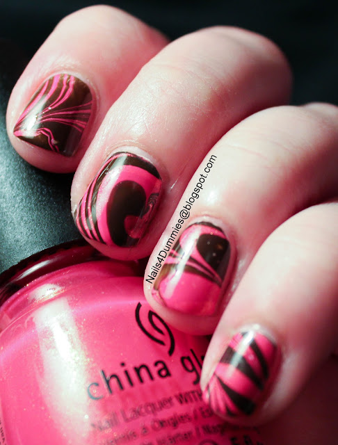 Pink & Brown Water Marble