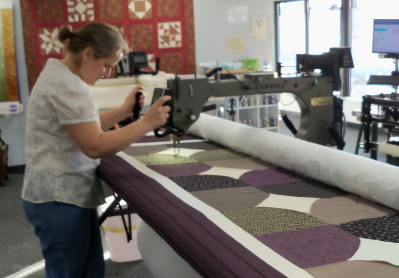 Sewn by Leila Gardunia First Long Arm Quilt