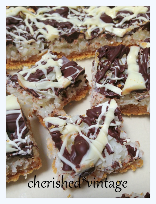 cherished*vintage Coconut Bar Cookies