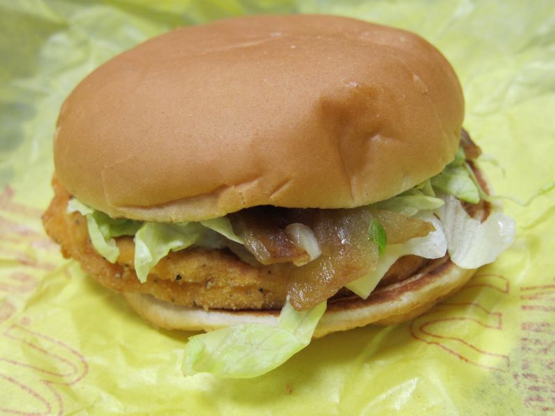 Review McDonald's Cheddar Onion McChicken Brand Eating
