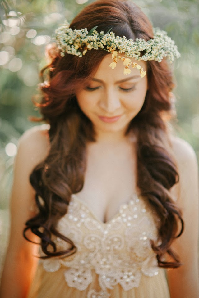 Peinados De Fiesta Peinados De Novia Con Coronas De Flores 2014