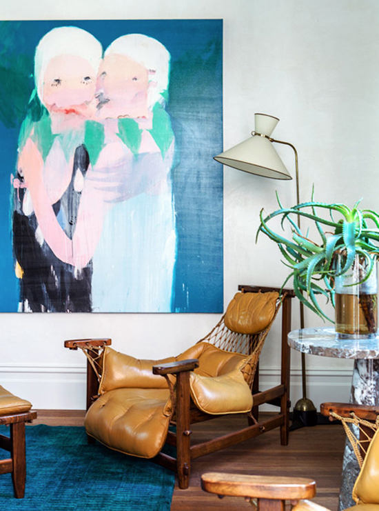 DECOR TREND: Large scale wall art | Photo by Sean Fennessy via The Design Files