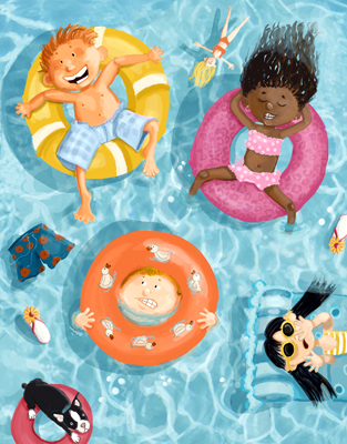 مطلوب صور كرتون داخل حمام سباحة مدرسة جرافيك مان