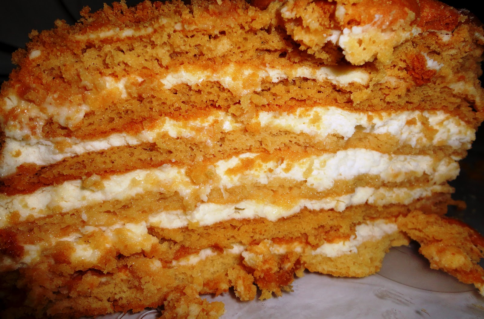 Inesas Sweets Creamy Honey Cake (traditional in Latvia)