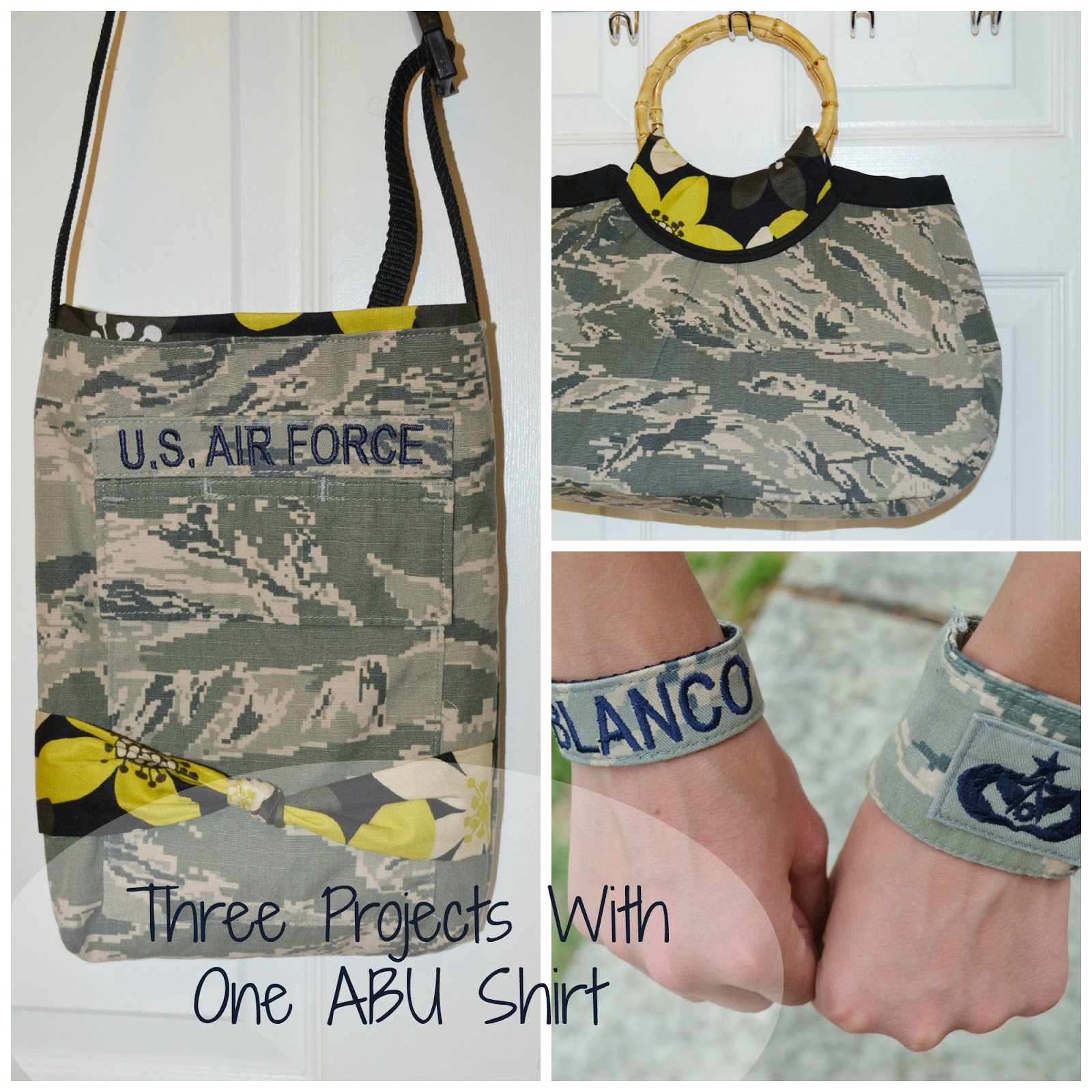 Over The Apple Tree Military Wife Purse From ABU Shirt