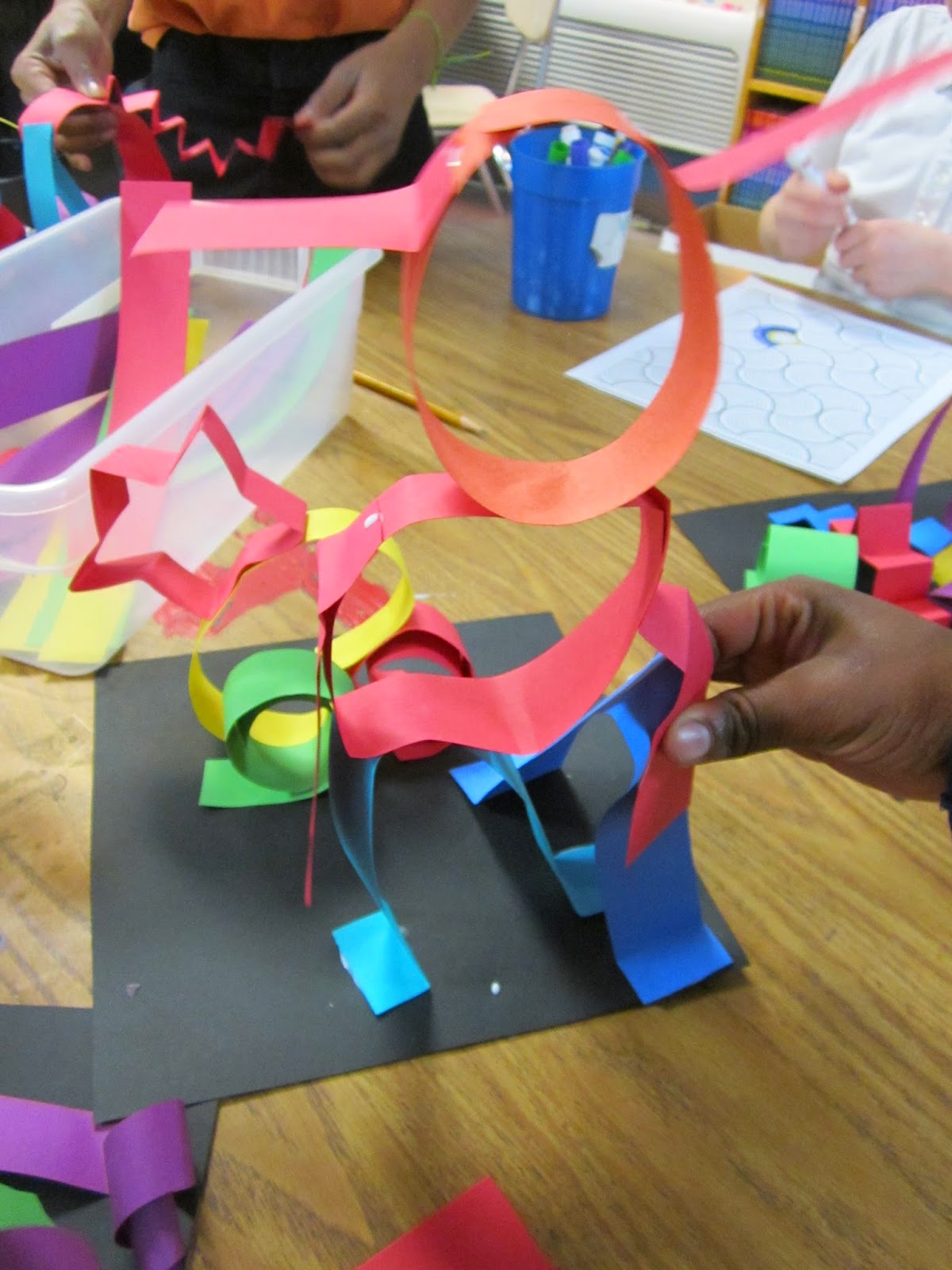 ChumleyScobey Art Room Paper Line Sculpture