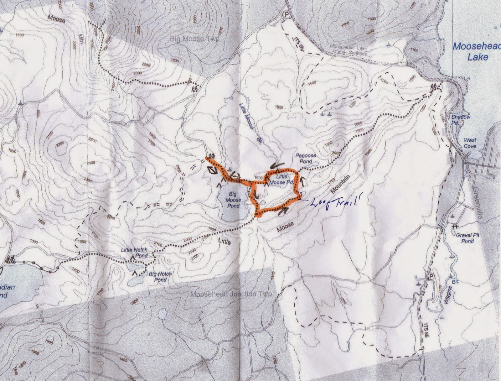 Hiking in Maine with Kelley 10/3/14 Moose Ponds