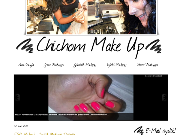 Chichom Make Up-Makyaj-Kozmetik Blogu Tasarımı.